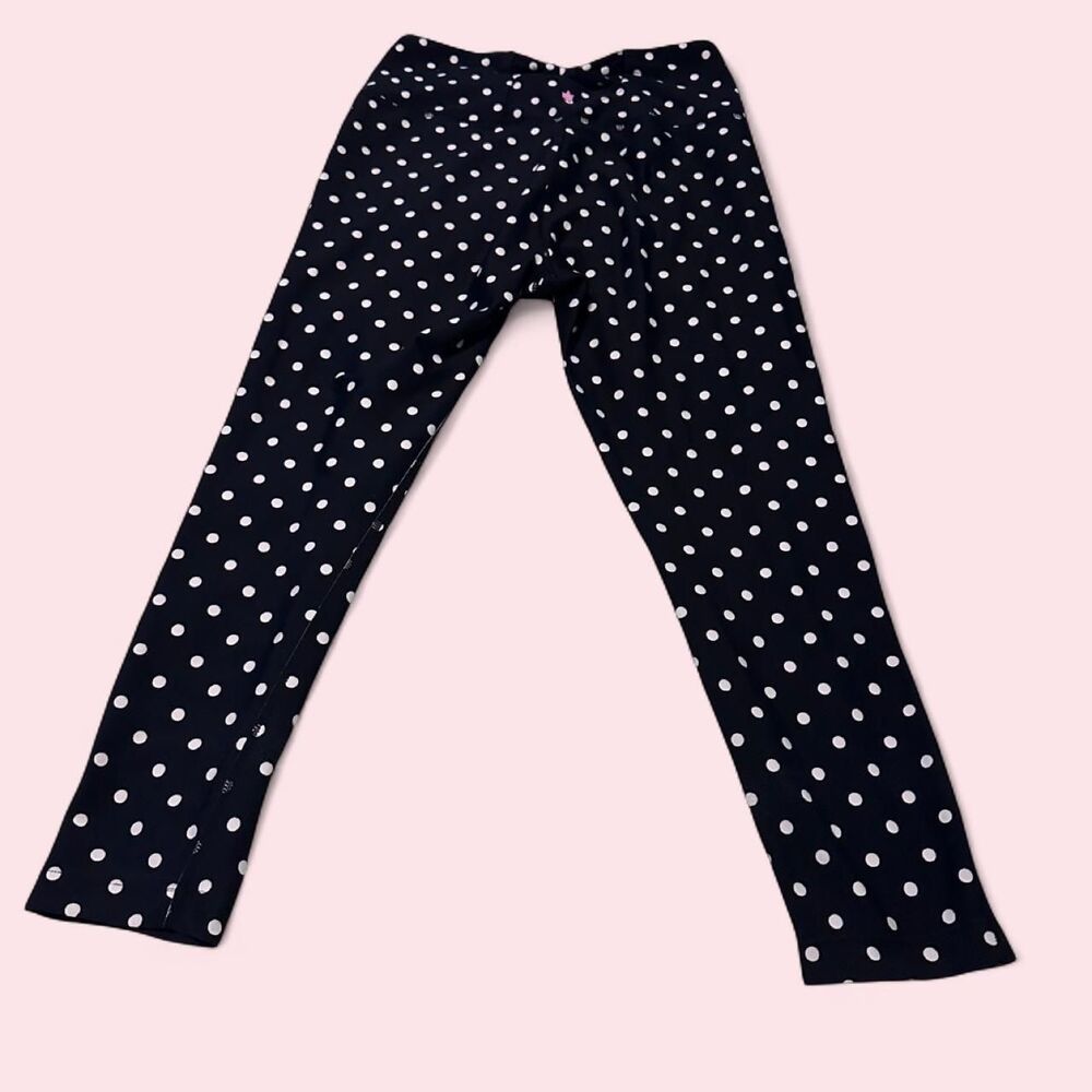 Kira Grace white + black polka dot Flirt Sailing Capri Sz  Medium